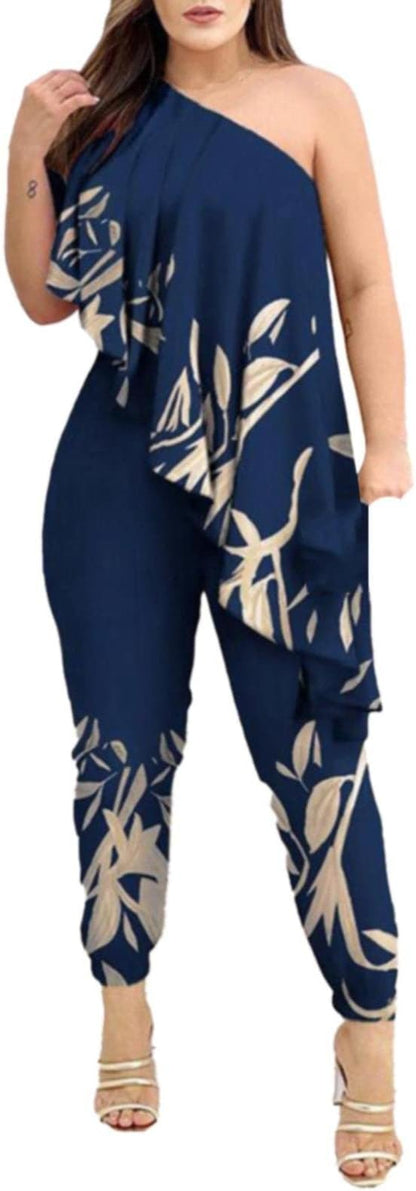 KS | Asymmetric ruffle jumpsuit