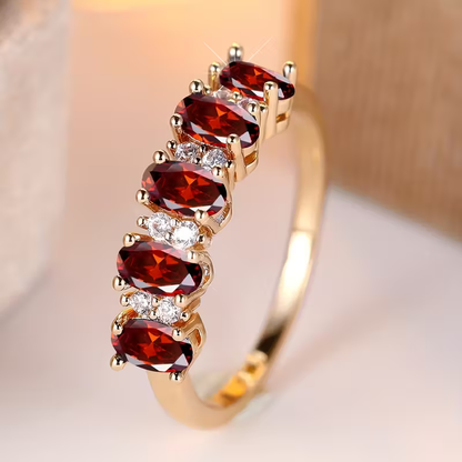 Ruby Row Ring