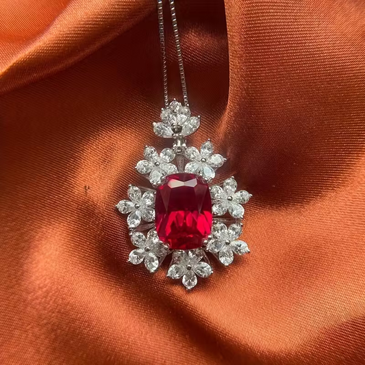 Ruby Gala Pendant Necklace