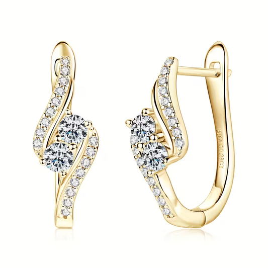 Sparkle Twist Bangle Earrings