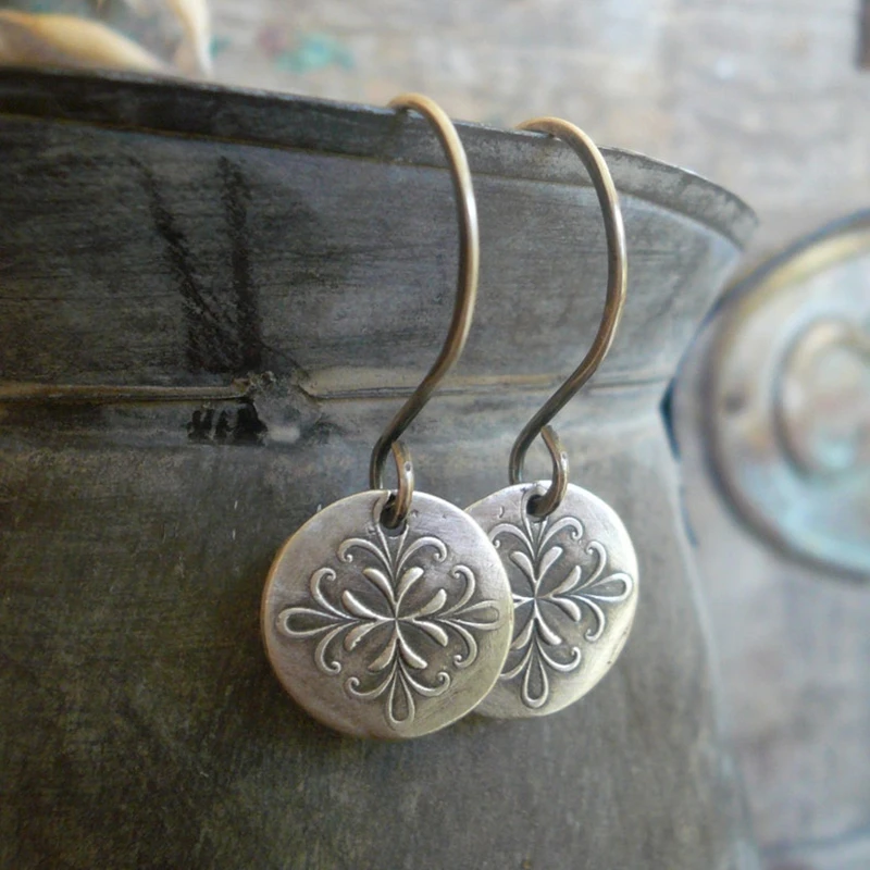 Delicate Artisan Silver Earring