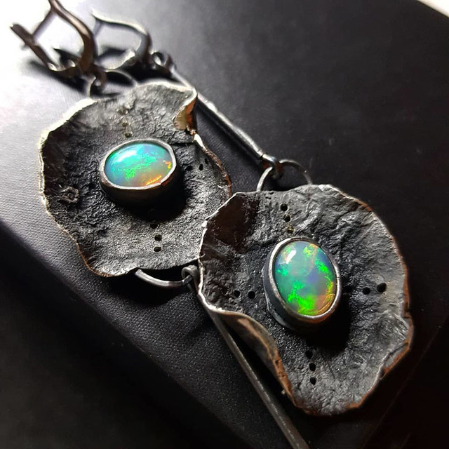 Delicate Artisan Silver Earring