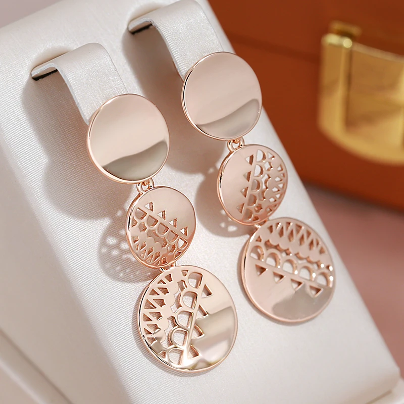 Delicate Artisan Gold Earring