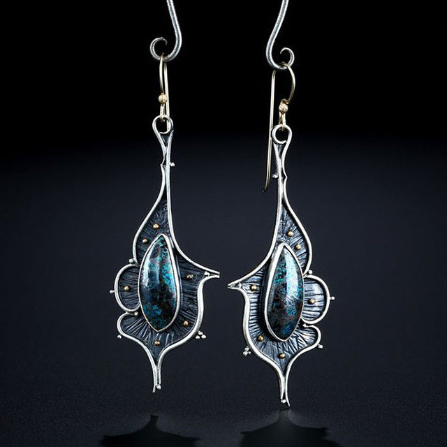 Delicate Artisan Silver Earring