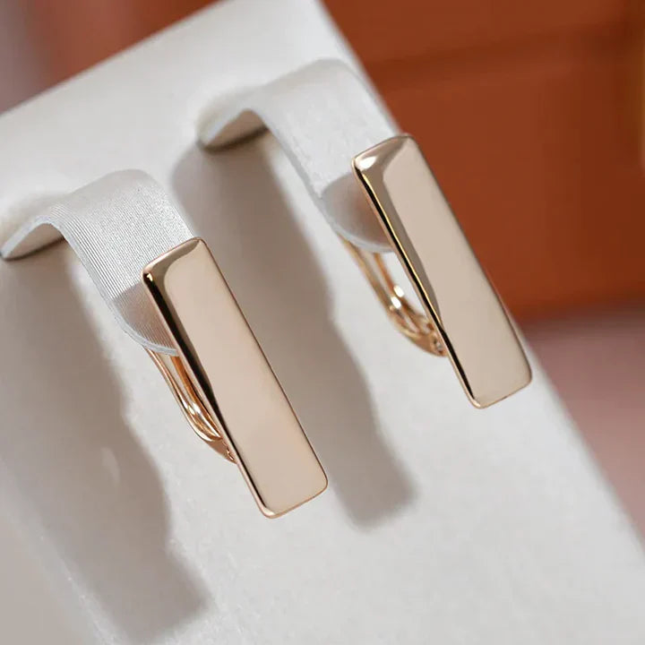 Delicate Artisan Gold Earring