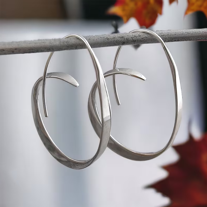Delicate Artisan Silver Earring