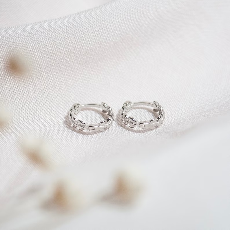 Vintage Handmade Silver Earring
