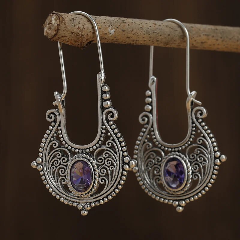 Vintage Handmade Silver Earring