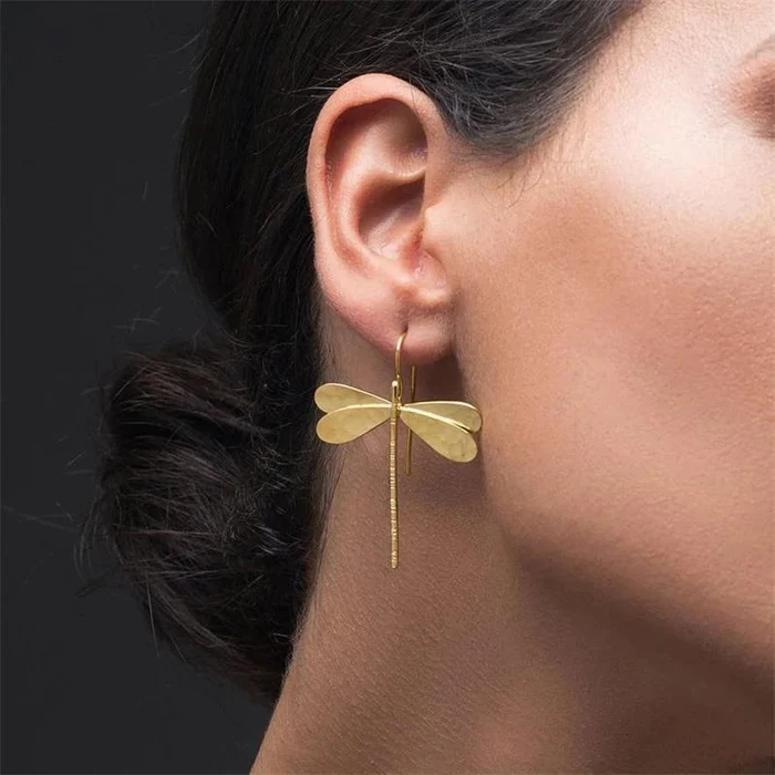 Vintage Handmade Gold Earring