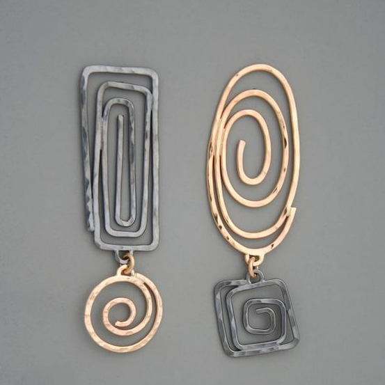 Delicate Artisan Gold Earring