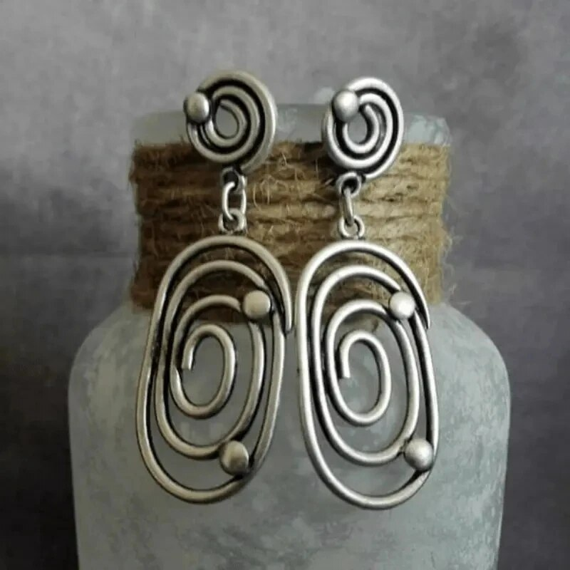 Vintage Handmade Silver Earring