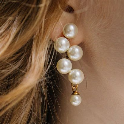 Delicate Artisan Pearl Earring