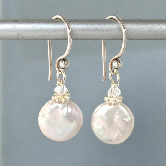 Delicate Artisan Pearl Earring