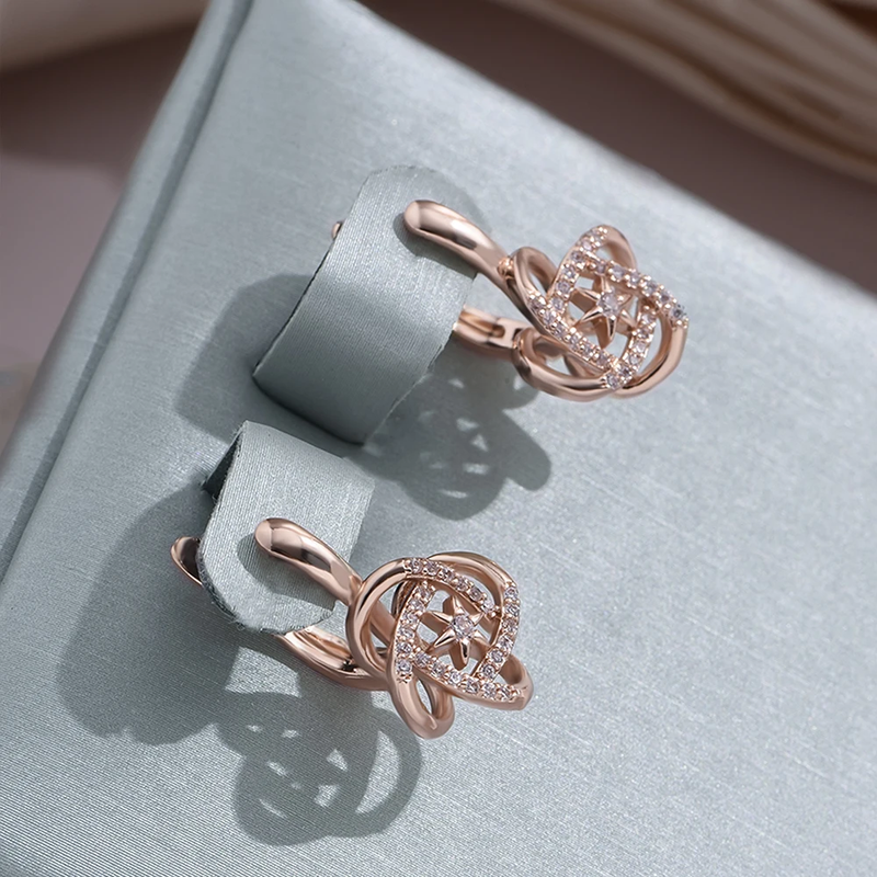 Vintage Handmade Gold Earring