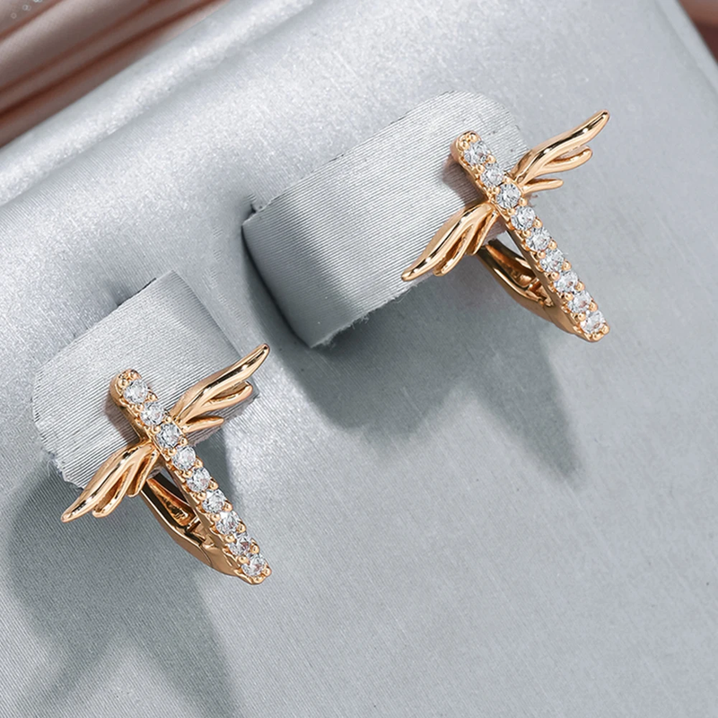 Vintage Handmade Gold Earring