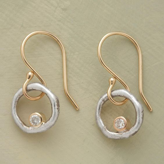 Vintage Handmade Gold Earring