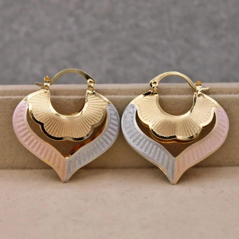 Delicate Artisan Gold Earring