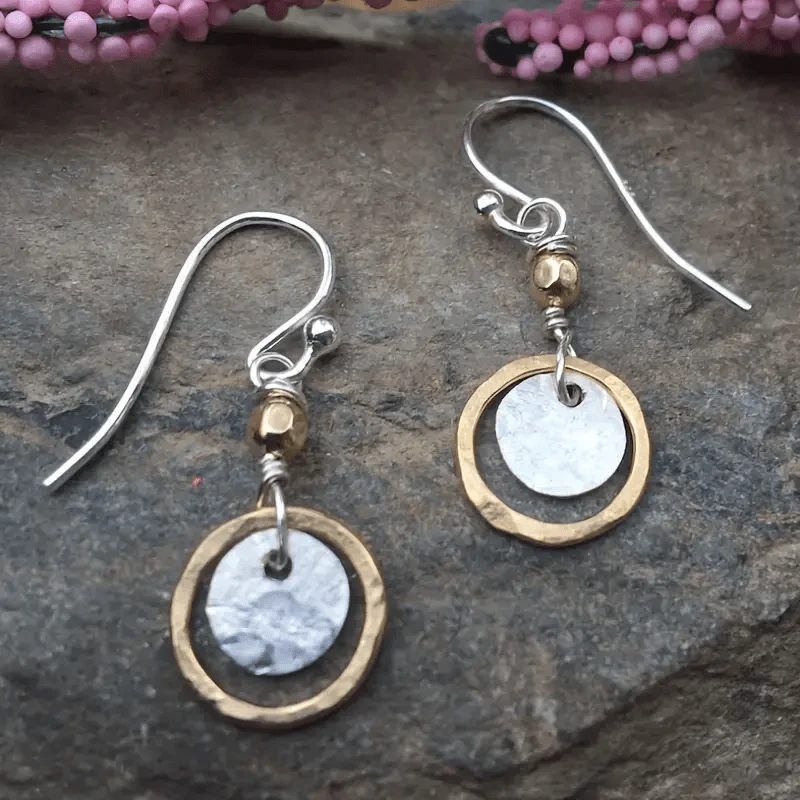 Vintage Handmade Gold Earring