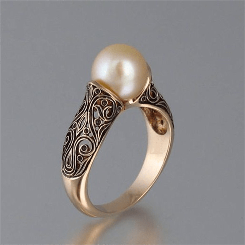 Delicate Artisan Gold Ring