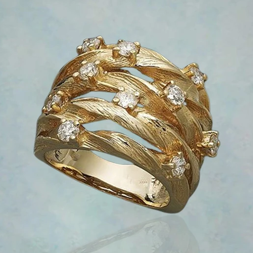 Beautiful Gold Ring with Unique Style