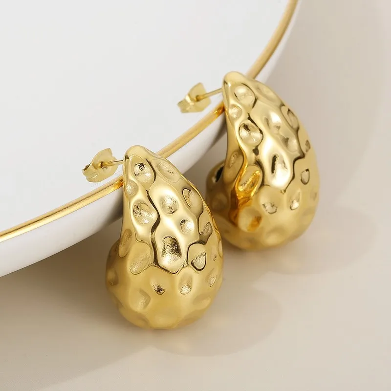 Delicate Artisan Gold Earring