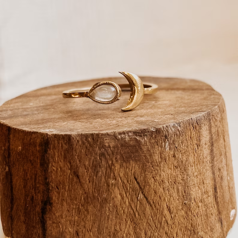 Delicate Artisan Gold Ring