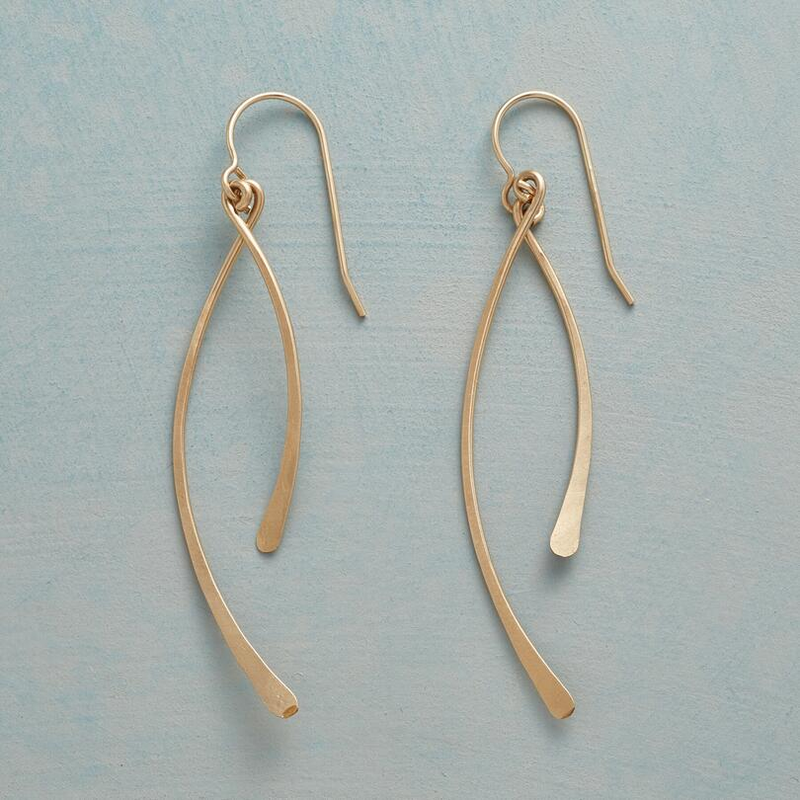 Vintage Handmade Gold Earring