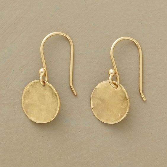 Delicate Artisan Gold Earring