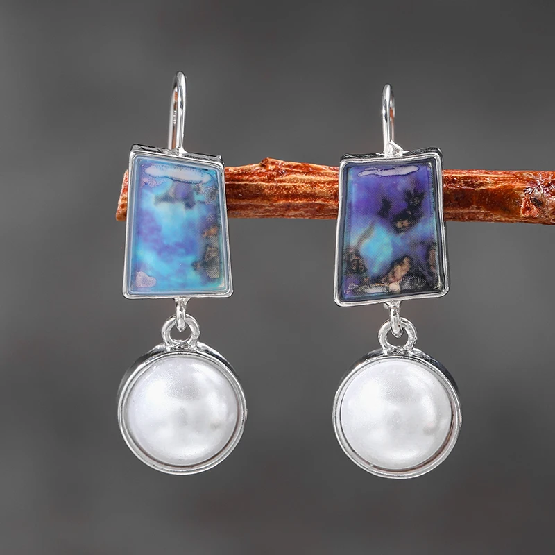 Delicate Artisan Pearl Earring
