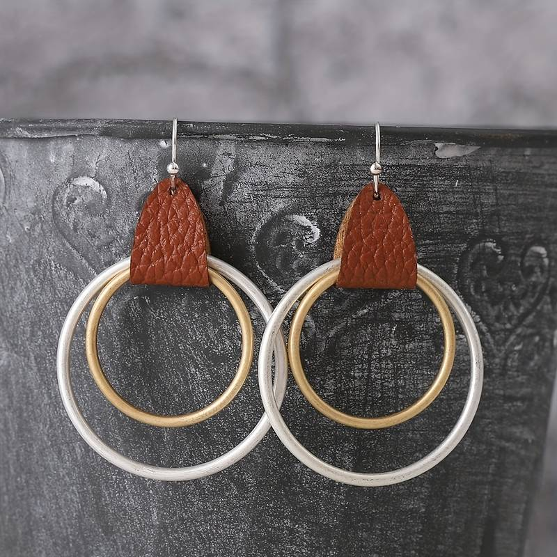 Vintage Handmade Gold Earring