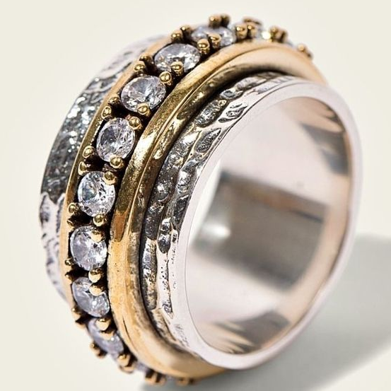 Delicate Artisan Gold Ring