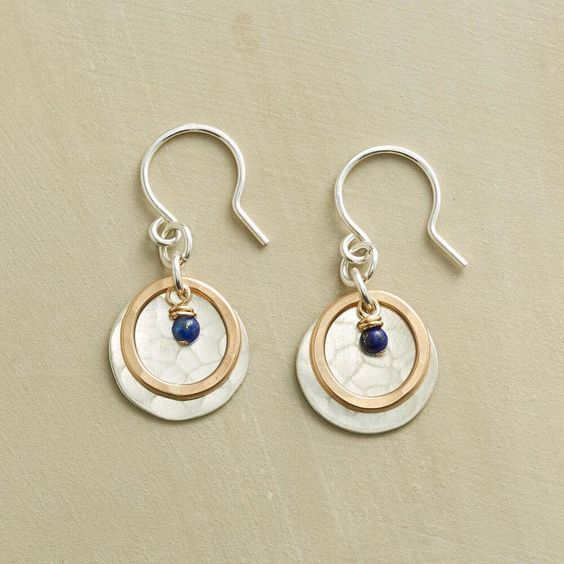 Vintage Handmade Gold Earring