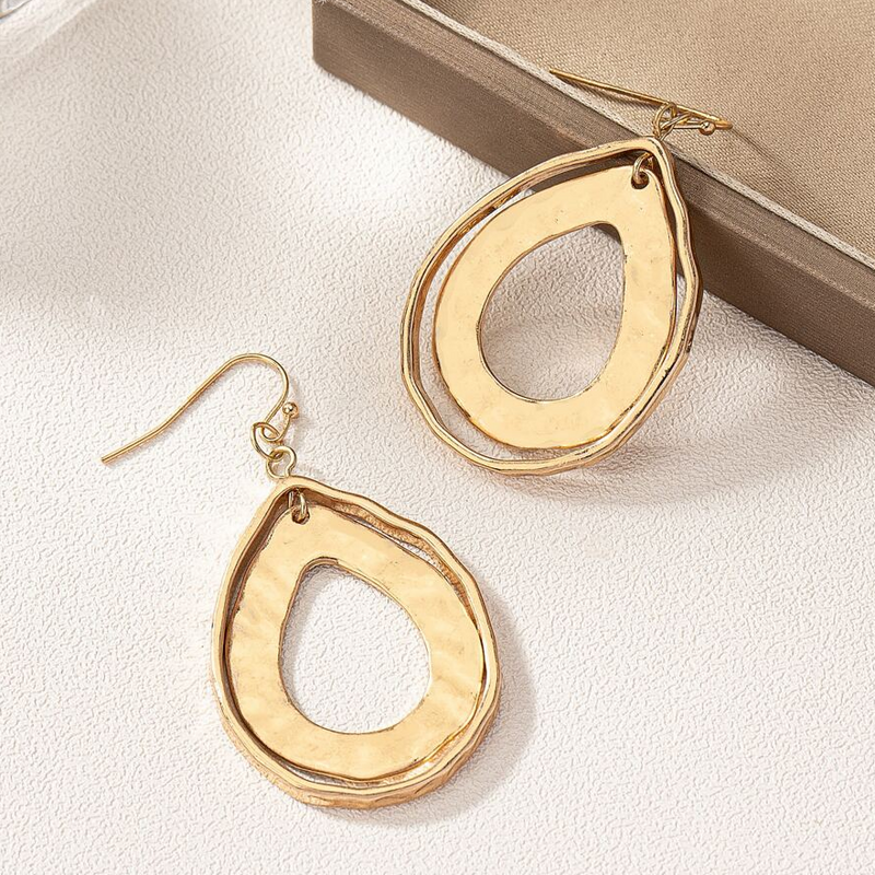 Vintage Handmade Gold Earring