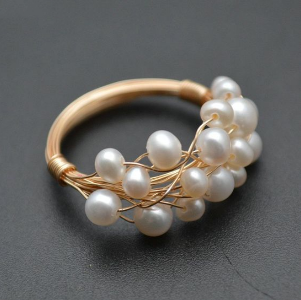 Romantic Pearl Ring for Special Moments