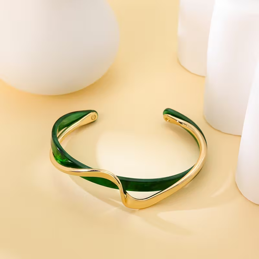 Emerald Wave Bracelet