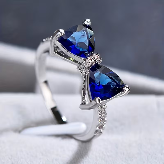 Sapphire Duo Bow Ring