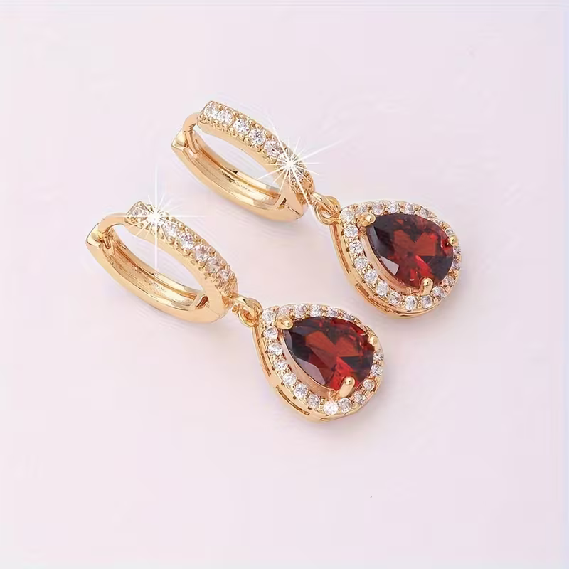 Halo Drop Earrings