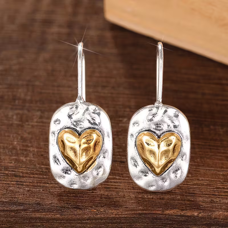 Delicate Artisan Gold Earring