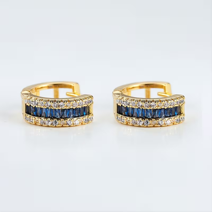 Sapphire Baguette Earrings