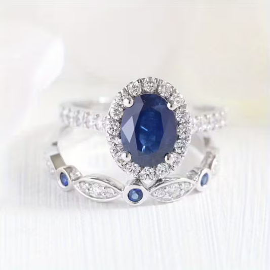 Sapphire Duo Promise Ring