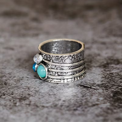 Floral Gemstone Ring