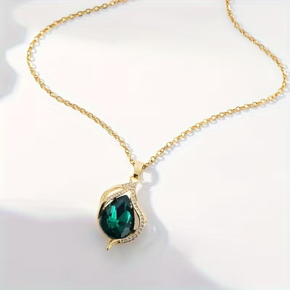 Emerald Wave Necklace