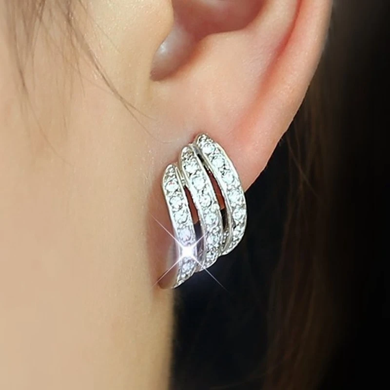 Vintage Handmade Silver Earring