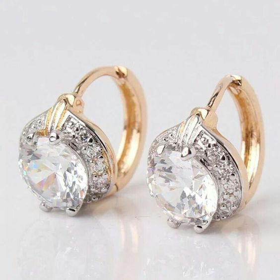 Vintage Handmade Gold Earring