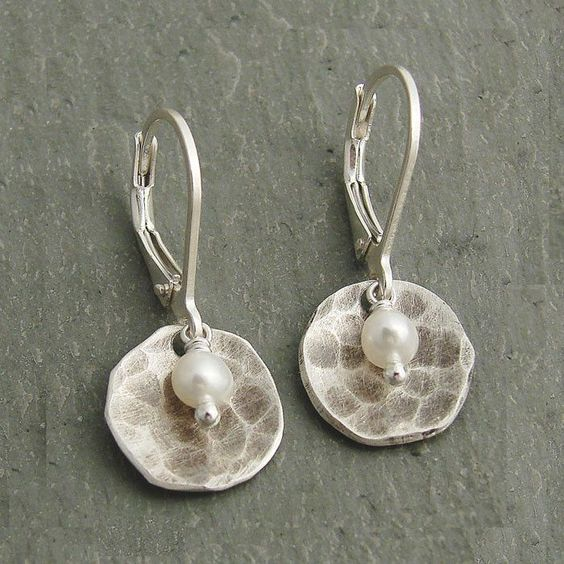 Vintage Handmade Silver Earring