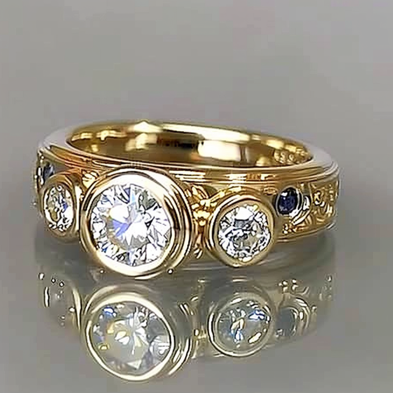Delicate Artisan Gold Ring
