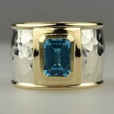 Delicate Artisan Gold Ring
