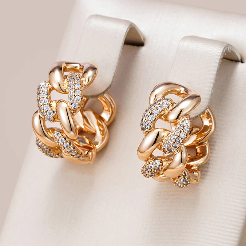Delicate Artisan Gold Earring