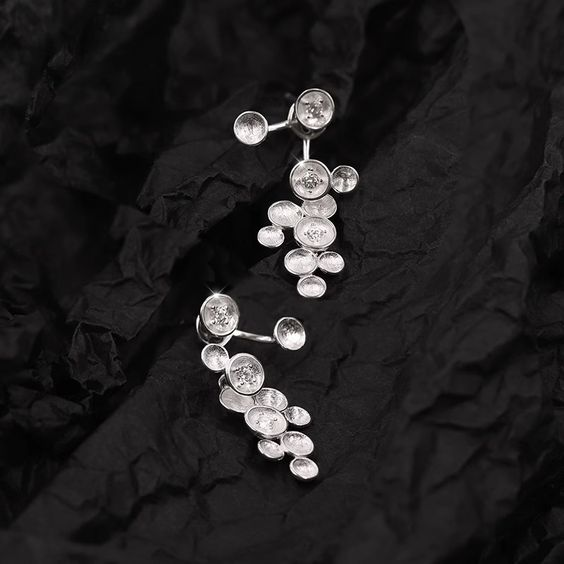 Vintage Handmade Silver Earring
