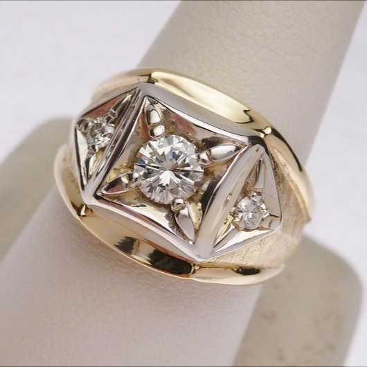Delicate Artisan Gold Ring
